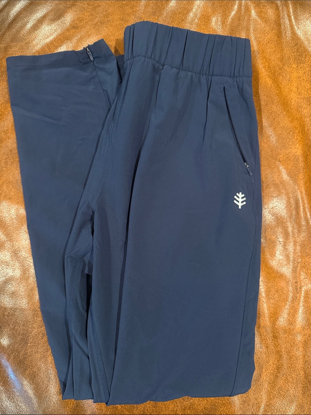 Coolibar Navy Ankle-Length Performance Pants